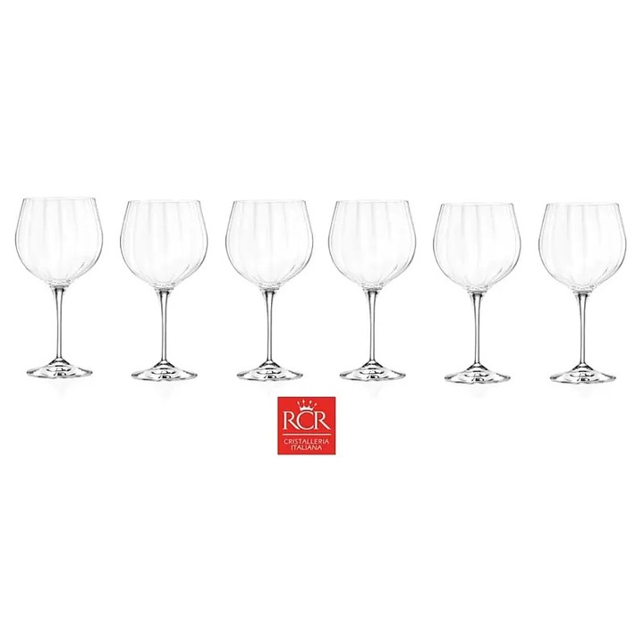 Set 6 pahare, RCR Crystal, 670 ml, transparent