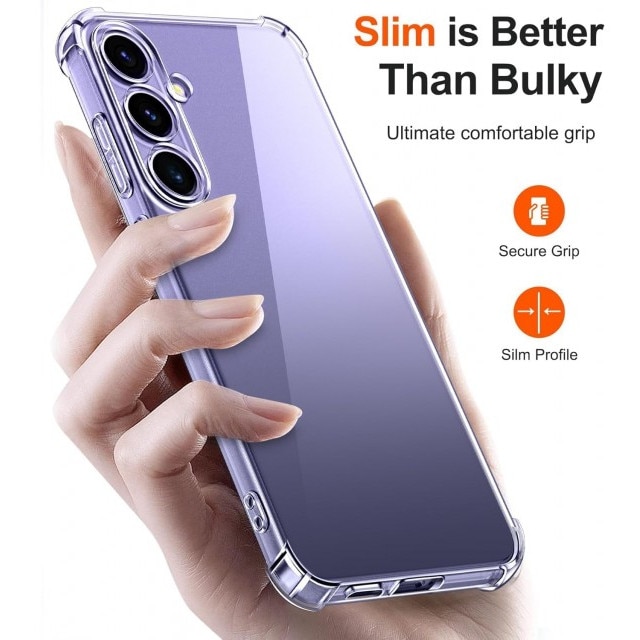 Husa Upzz® Shock Armor Compatibila Cu Samsung Galaxy S26, Protectie Sporita, Silicon, Transparenta