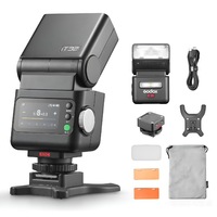 Set Flash Foto Godox iT32 cu X5-C pentru Canon, Design Detasabil cu Picioare Magnetic si Declansator cu TTL & HSS, Sincron Multi-Flash 2.4G, Baterie Incorporata, Ecran Tactil, cu Difuzor, Filtre, Pungita de Depozitare