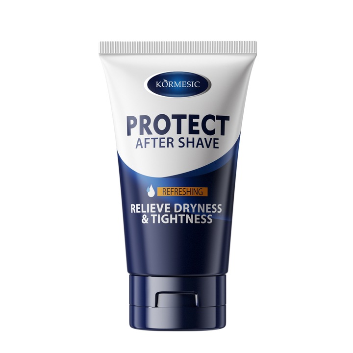 Crema hidratanta dupa barbierit pentru barbati Kormesic, 100g, non-grasa, absorbtie rapida, confort zilnic