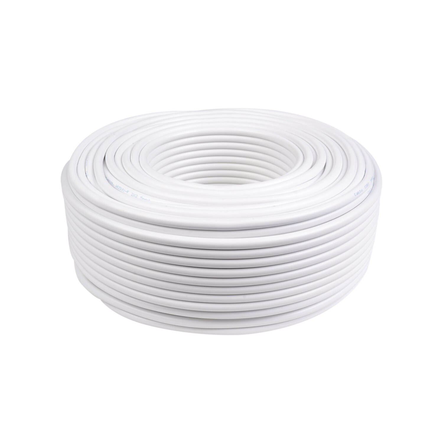 Cablu electric 3x2.5 mm², 100 m, alb, conductor flexibil CCA, izolatie ...