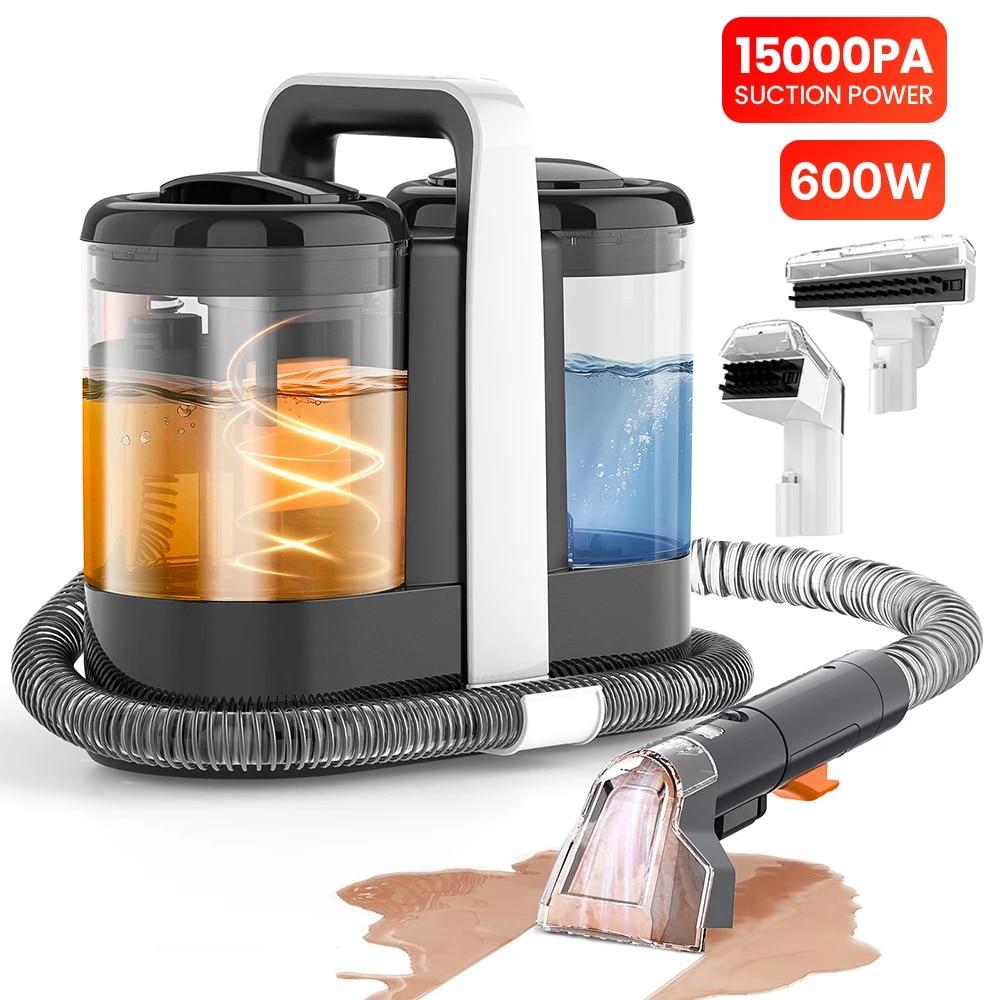 Aspirator pentru covoare, 600W, putere de aspiratie 15Kpa, design portabil, dimensiuni compacte