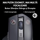 Мишка, QOVA®, Безжична акумулаторна ергономична, 2.4GHz, безшумна, 2400 DPI регулируема, 5 бутона, акумулаторна USB-C, съвместима с Windows/Mac/Linux, безжична офис мишка, бърза Plug & Play връзка, черна
