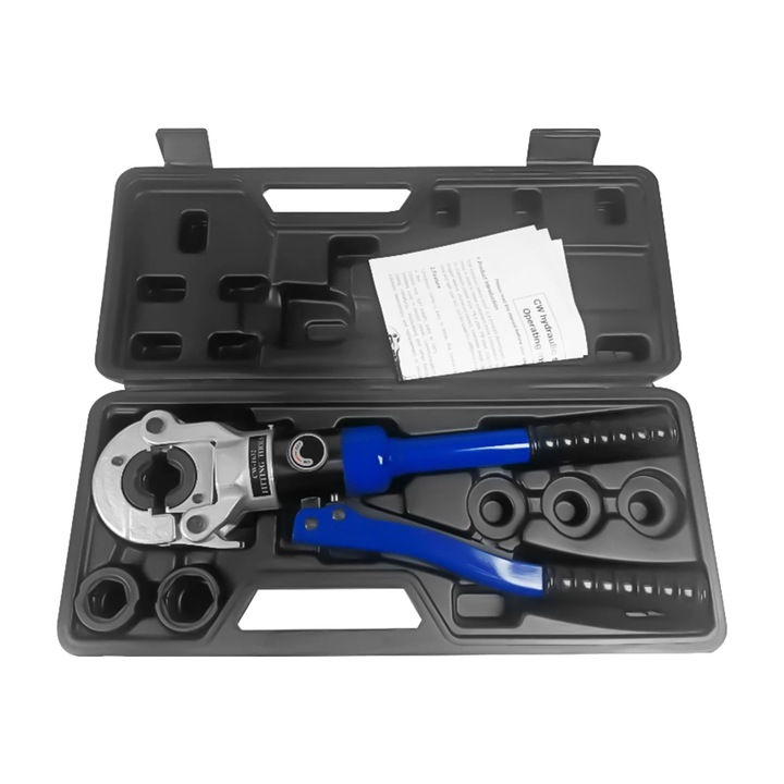 Hidraulikus krimpelő fogó, 98 kN, könnyű kialakítás, kék