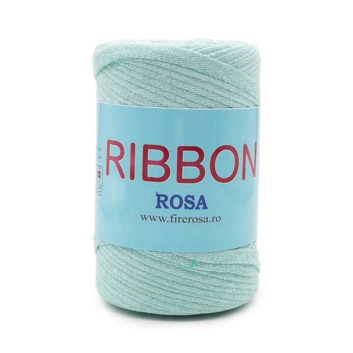 Bobina fir pretricotat Rosa Ribbon 804, 80% bumbac-20% poliester, 250 g, vernil