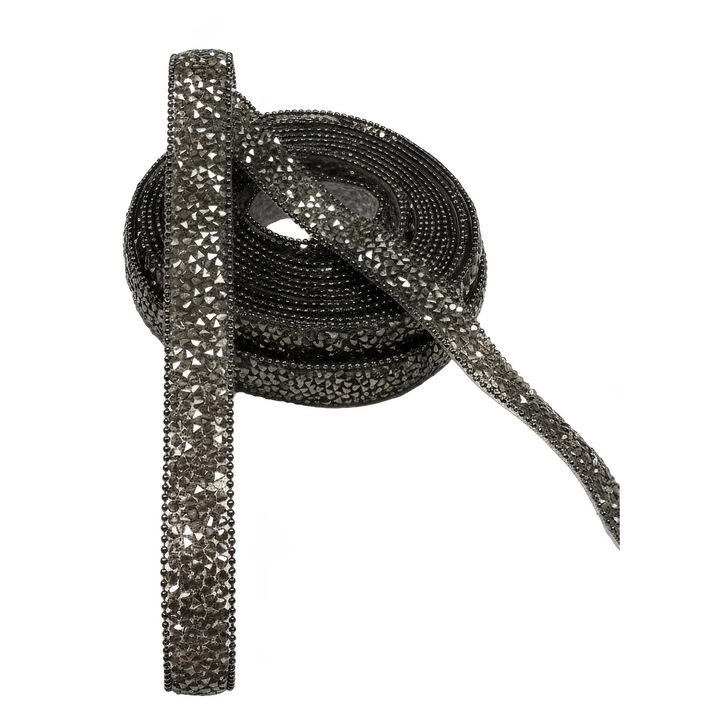 Centură captusită cu piatra, dungi, sistem de închidere cu lant plat, dimensiuni ajustabile