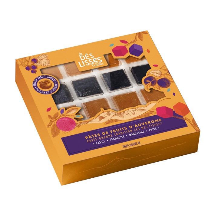 Jeleuri de fructe, Cruzilles, asortiment coacaze negre, zmeura, mandarina, para, 210g