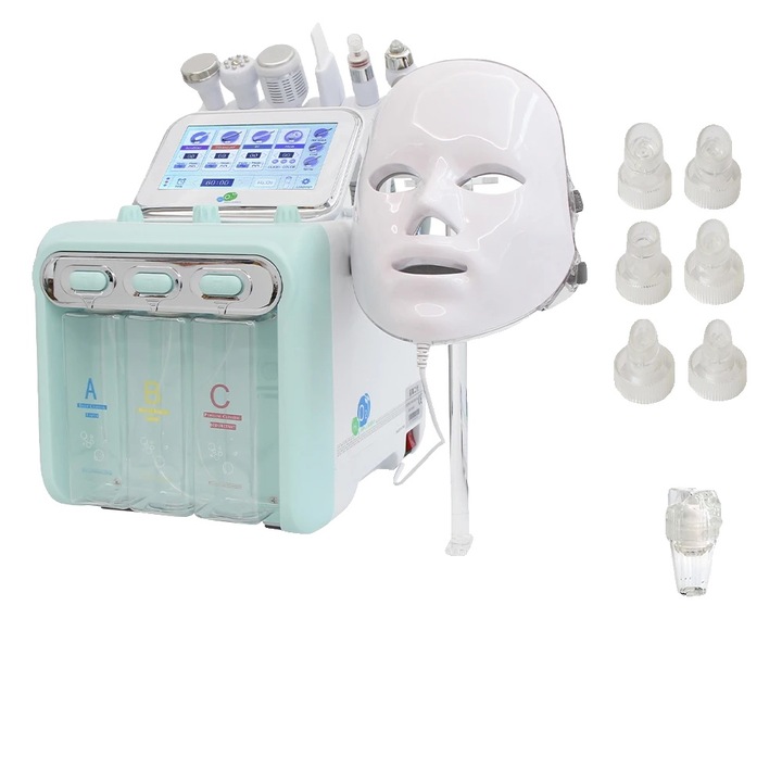 Aparat de ingrijire a pielii 7 in 1, curatare profunda, hidratare, multifunctional, inclusiv capete diverse
