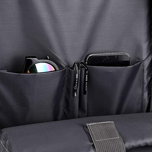 Rucsac Multifunctional pentru laptop pana la 15,6 inch, Design Slim, Port USB, 7 Compartimente, Bretele ajustabile, culoare Gri
