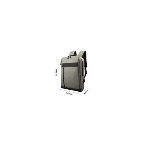Rucsac Multifunctional pentru laptop pana la 15,6 inch, Design Slim, Port USB, 7 Compartimente, Bretele ajustabile, culoare Gri