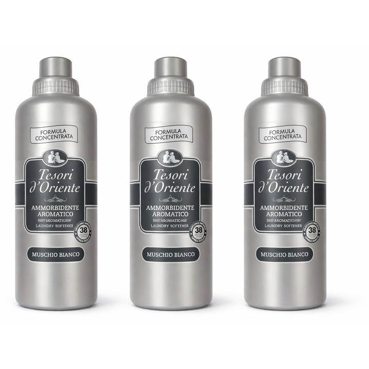 Set 3 x Balsam de rufe Tesori d’Oriente Muschio Bianco, 760 ml