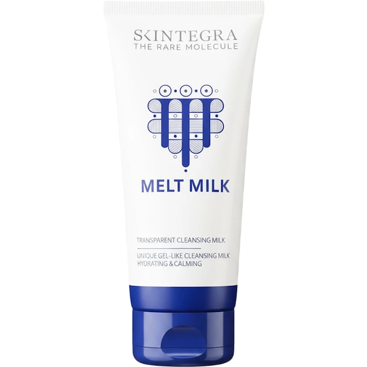 Gel de curatare Skintegra Melt Milk, 200 ml, bland pentru ten sensibil, fara parfum, textura usoara