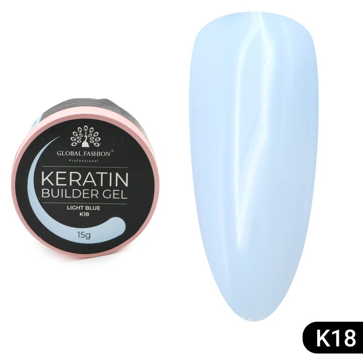 Gel pentru modelarea unghiilor 15 g, Keratin Builder Gel, K18