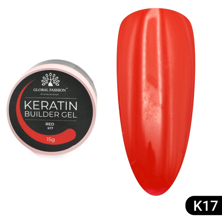 Gel pentru modelarea unghiilor 15 g, Keratin Builder Gel, K17