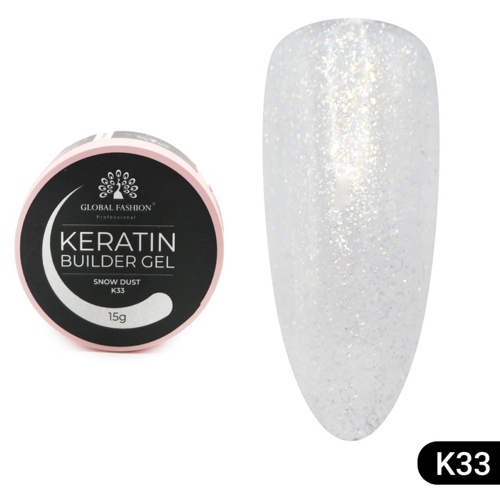 Gel pentru modelarea unghiilor 15 g, Keratin Builder Gel, K32