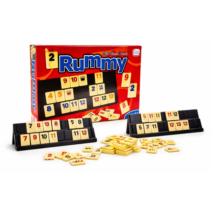 Joc de societate clasic Rummy, Welora, 2-4 jucători, multicolor