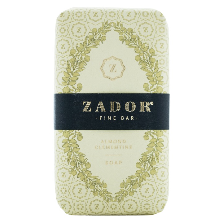 Sapun solid, ZADOR Migdale & Clementine, 160g, cu apa termala si unt de shea, unisex