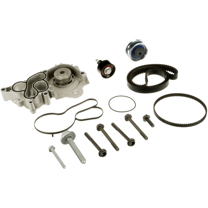 Set distribuție cu pompă apă Hepu pentru VW Golf, Jetta, Passat, Polo, Skoda, Seat, Audi, dimensiuni variate
