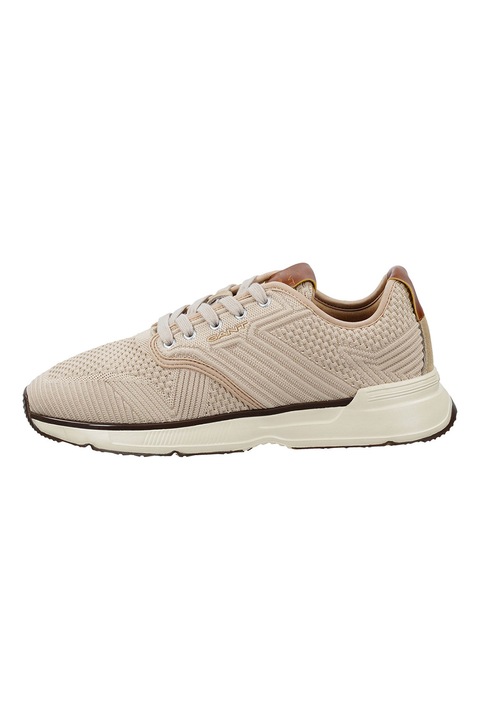 Gant, Beeker textilsneaker bőrbetétekkel, Bézs