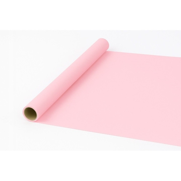 Folie Satinata, Neopak, 9x0.5 m, Rola, Pentru Decorarea Florilor, Neted, Pentru Proiecte DIY, Inalta Caliate, Nu Pateaza, Elegant Si Classic, Roz deschis