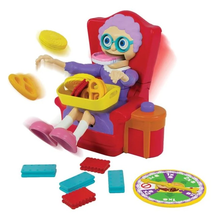 Joc de societate Bunicuta Lacoma, AS, pentru familie și copii, set complet