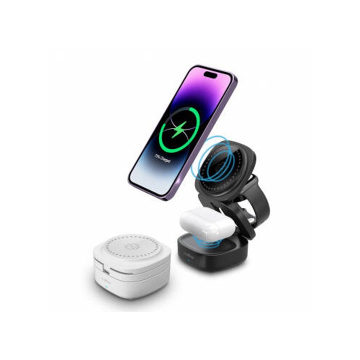 Incarcator Maxlife Retea Wireless MXWC-06 3in1 15W 1.67A Alb