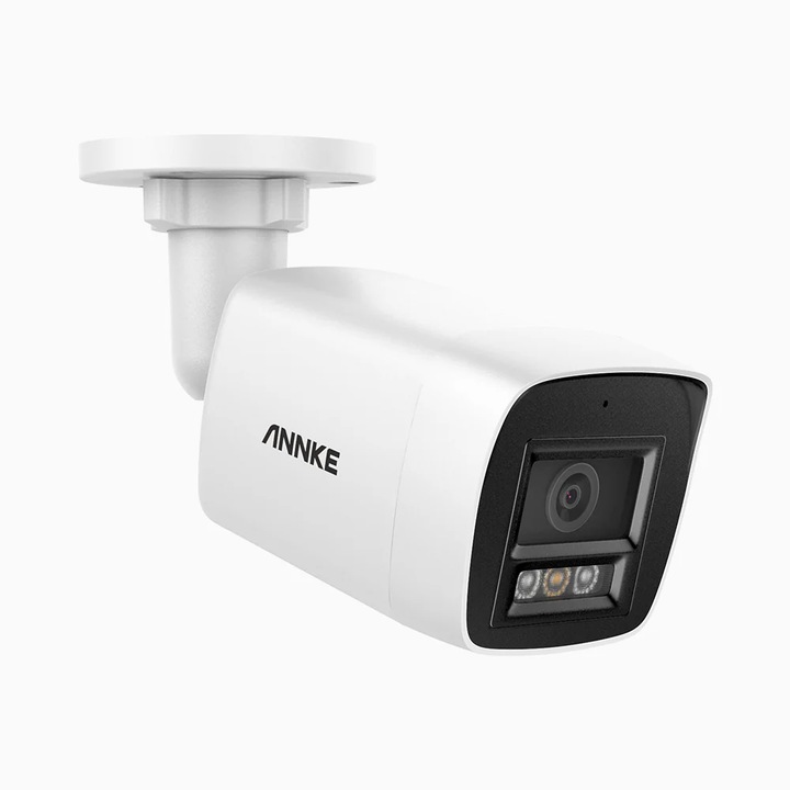 Camera de supraveghere IP PoE annke C1200, 12MP, nocturnă color, iluminare duală, exterior