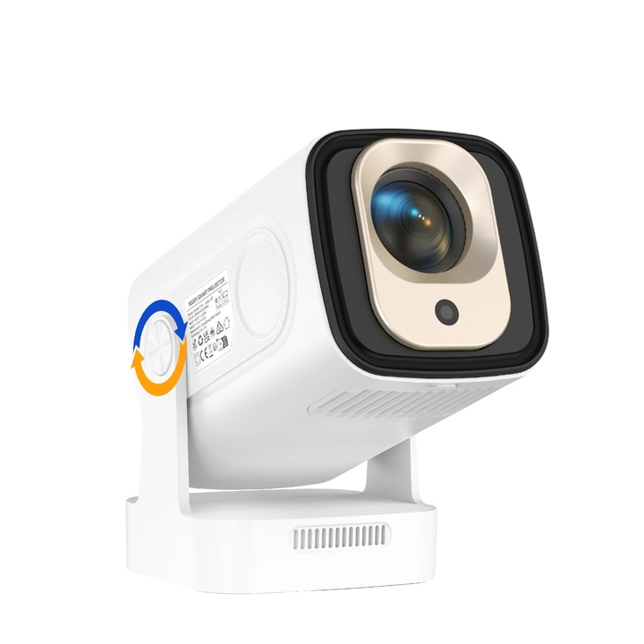 Видеопроектор, 1080P, бял, размер на прожектираното изображение 30-150 инча, яркост 12000 лумена