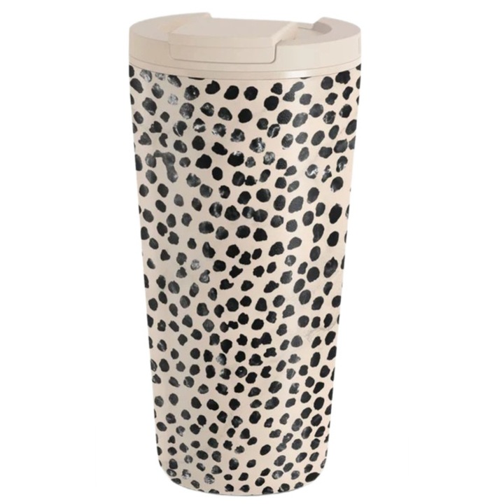 Cana termos Burga inox 500ml, Almond Latte, design ergonomic, etanșă