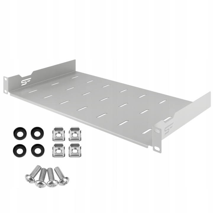 Raft rack 19" 1U 250 mm standard gri StalFlex