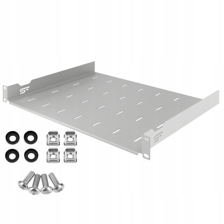 Raft rack 19" 1U 350 mm standard gri StalFlex