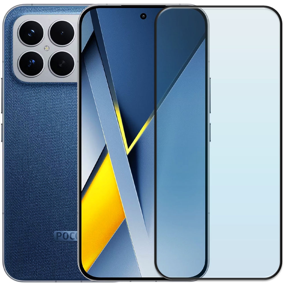 Folie din sticla securizata pentru Xiaomi Poco F8 Ultra, HAMSTERBOX Glass Shield, Protectie completa ecran, Full face, Aplicare rapida, Case Friendly, Transparenta