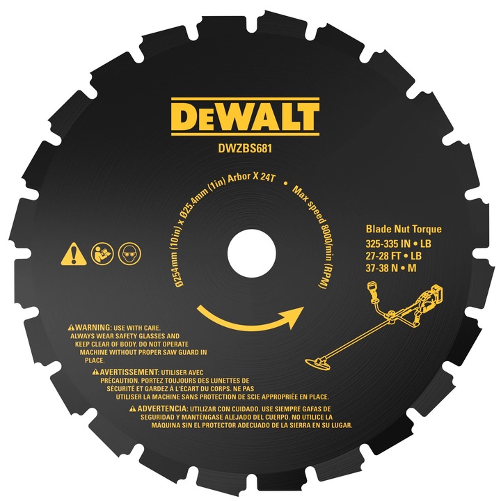 Panza fierastrau, DeWALT, 25 cm, 24 dinti