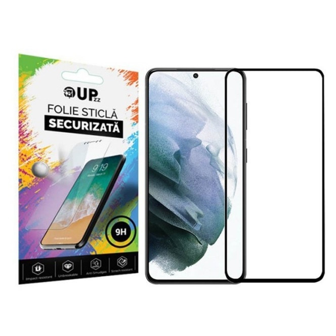 Folie Sticla Securizata Upzz® Rinbo Compatibila Cu Samsung Galaxy A27 5G, AntiStatic, Full Cover, Full Glue