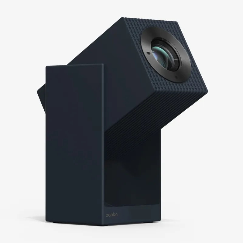 Proiector Wanbo Cube 2 Pro, culoare albastra, luminozitate 500