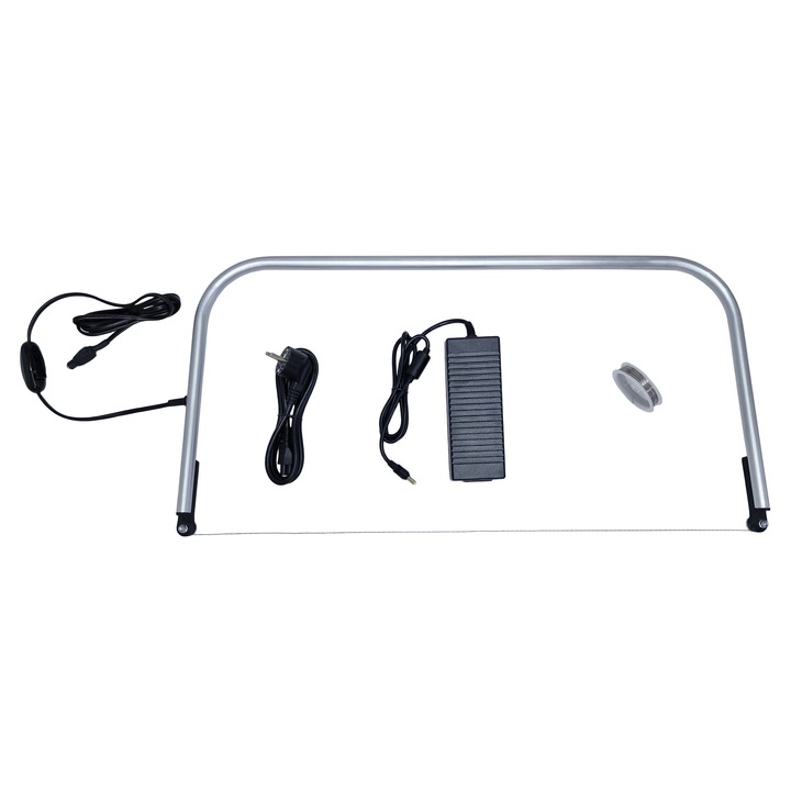 Aparat pentru taiat polistiren cu fir cald, U60, 62x32 cm, aluminiu
