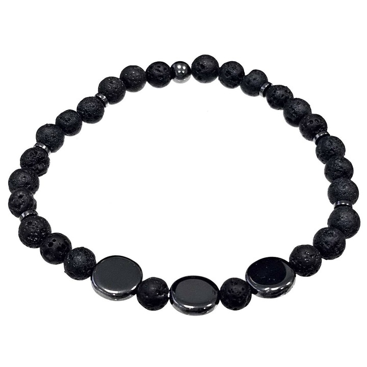 Bratara barbati, Karma, model 2511-403, neagra