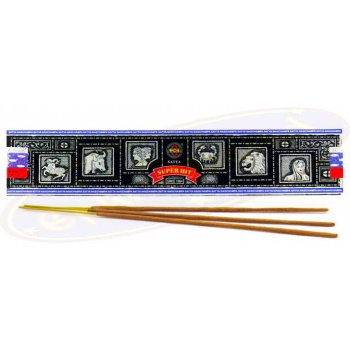 Betisoare parfumate Satya Superhit, 25 gr, rulate manual