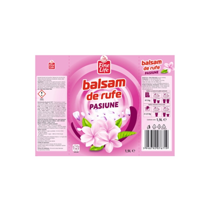 Fine Life Pasiune öblítő 1,9 L, folyékony, kellemes illatú