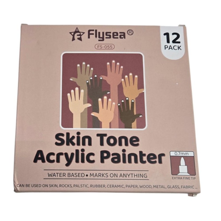 Set 12 carioci, Piccolino, pentru orice suprafață, multicolor