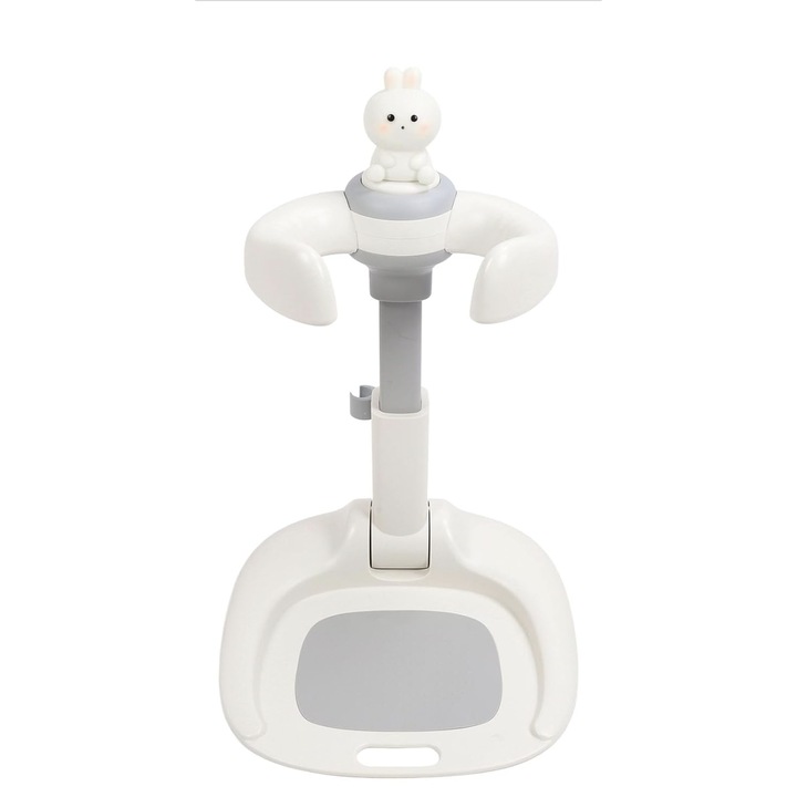 Подложка за душ за деца, SALENDRO, регулируема 43x55см, регулируеми подлакътници 26x35см, бяло със сиво