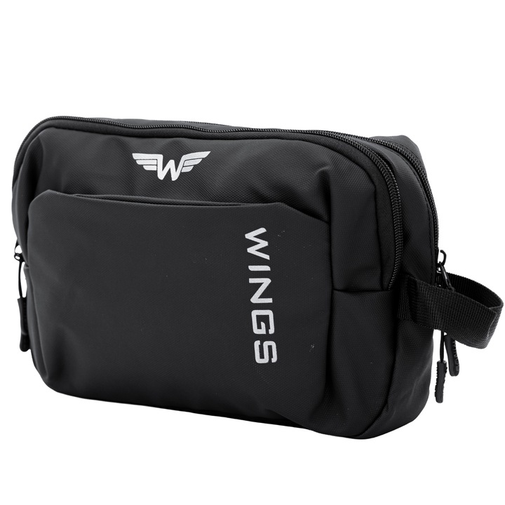 Козметична чанта за пътуване Wings Rook, 3 отделения, водоустойчив материал 900D TPU, 26x18x6см