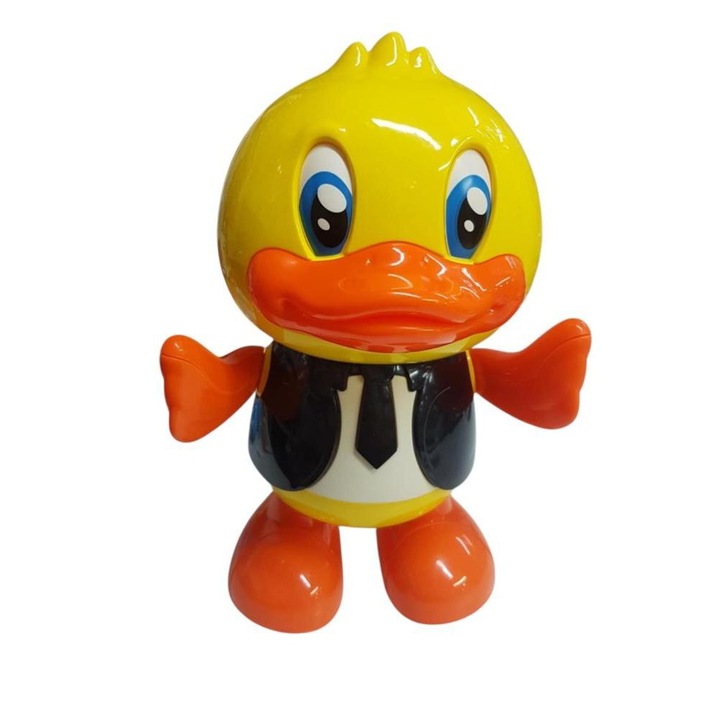 Rățușcă interactivă Piccolino, dansează și luminează, pentru băieți și fete, 2 ani