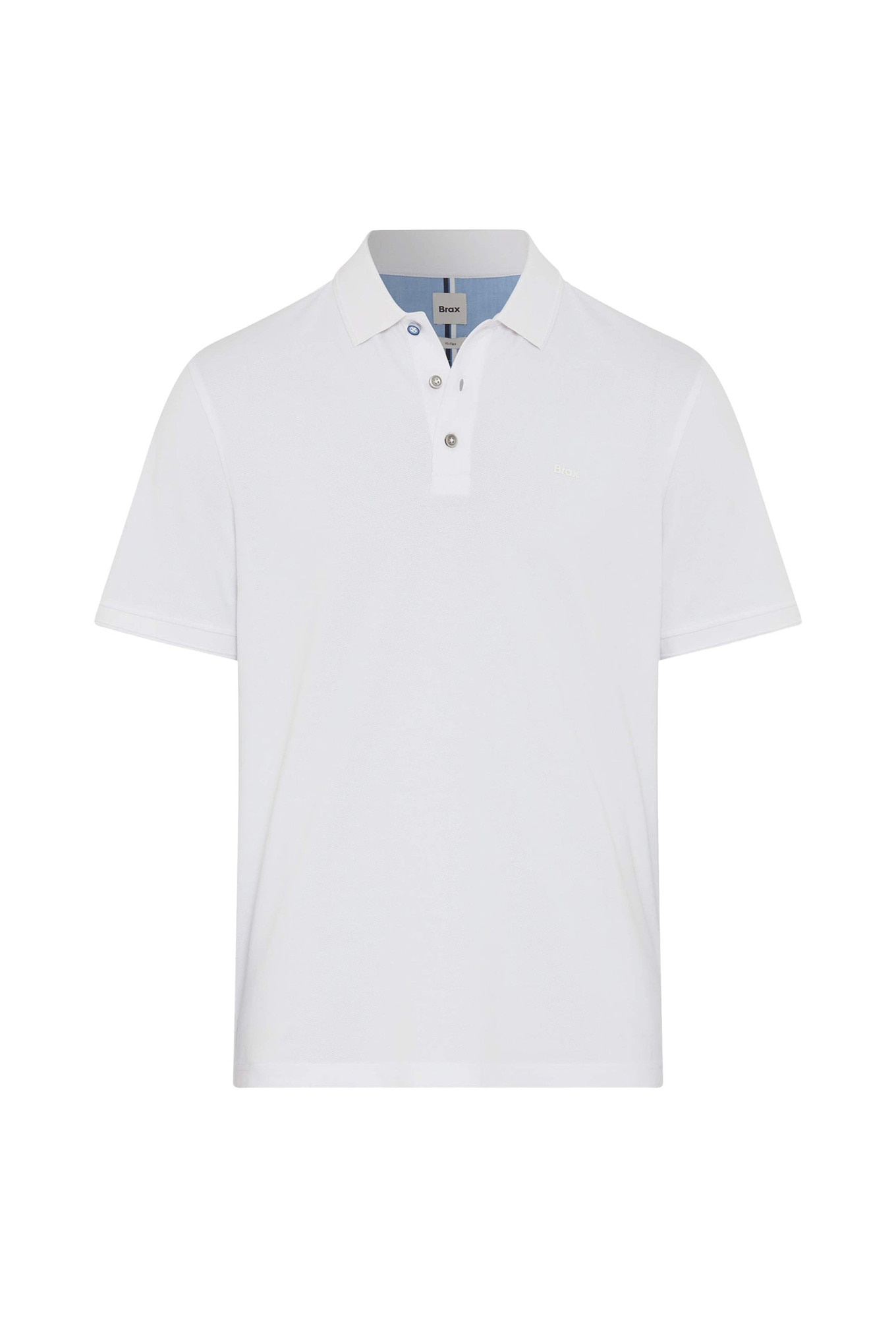 Brax, Tricou polo din amestec de bumbac, Alb, L
