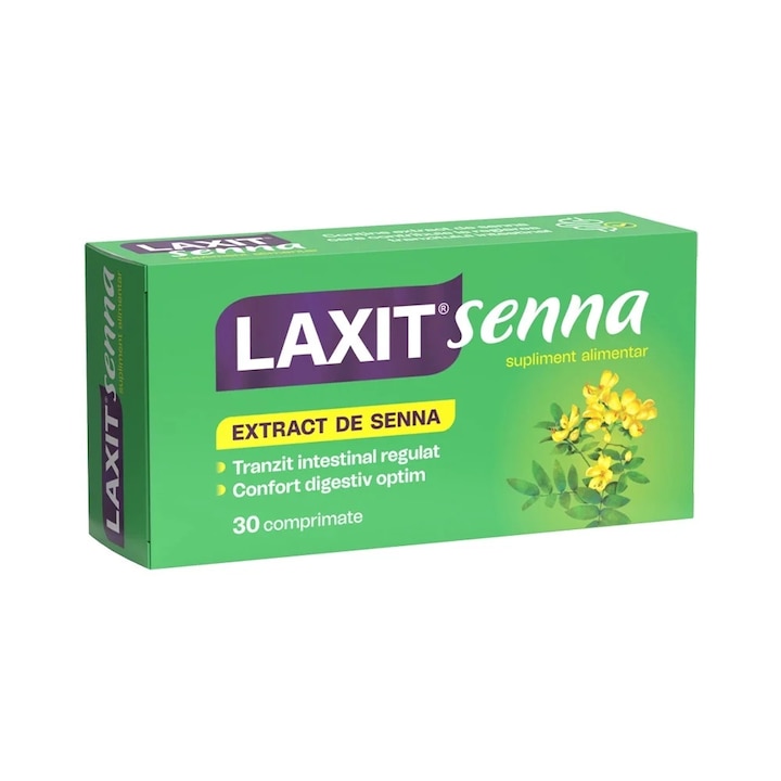 Laxit Senna 30 Comprimate, Fiterman Pharma, laxativ, detoxifiant