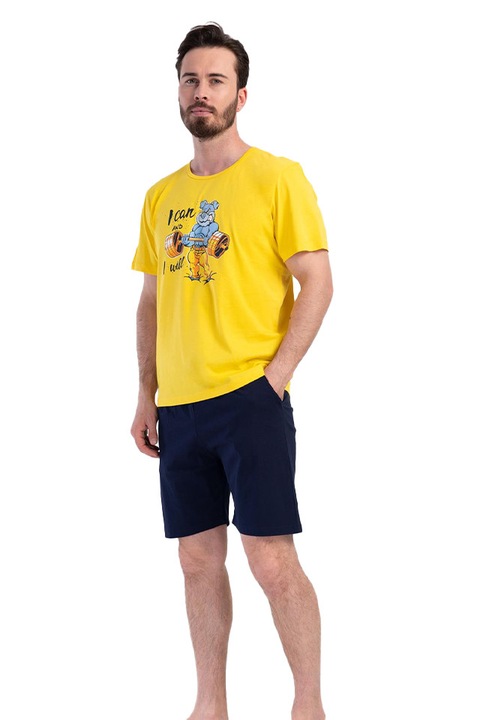 Pijamale barbati Vienetta Man, model Strong Mouse