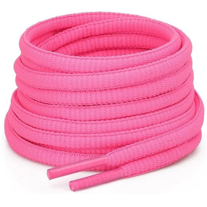 Sireturi CoolLaces Doty, 0.6x120cm, roz neon