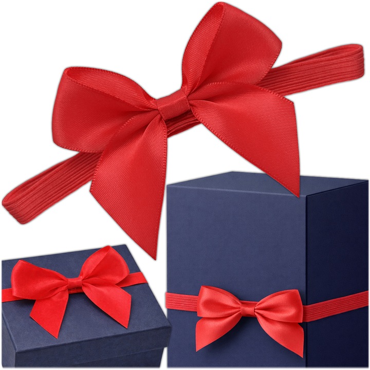 Funda decorativă Krumad, roșie, pentru cadouri, 18x56 cm, 1 bucată