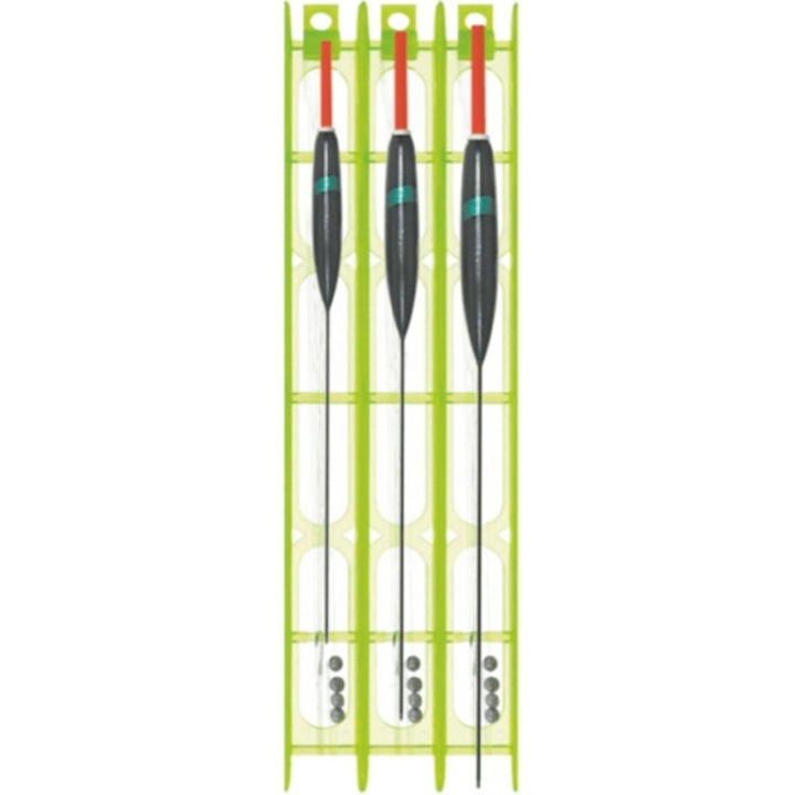 Set 3 linii pescuit echilibrate Konger E 24, pluta 1g, 2g si 3g si carlig Kamatsu Tomaru nr.8 sau 11, fir 6m de 0.20mm, forfac 30cm de 0.18mm, pentru varga sau rubeziana