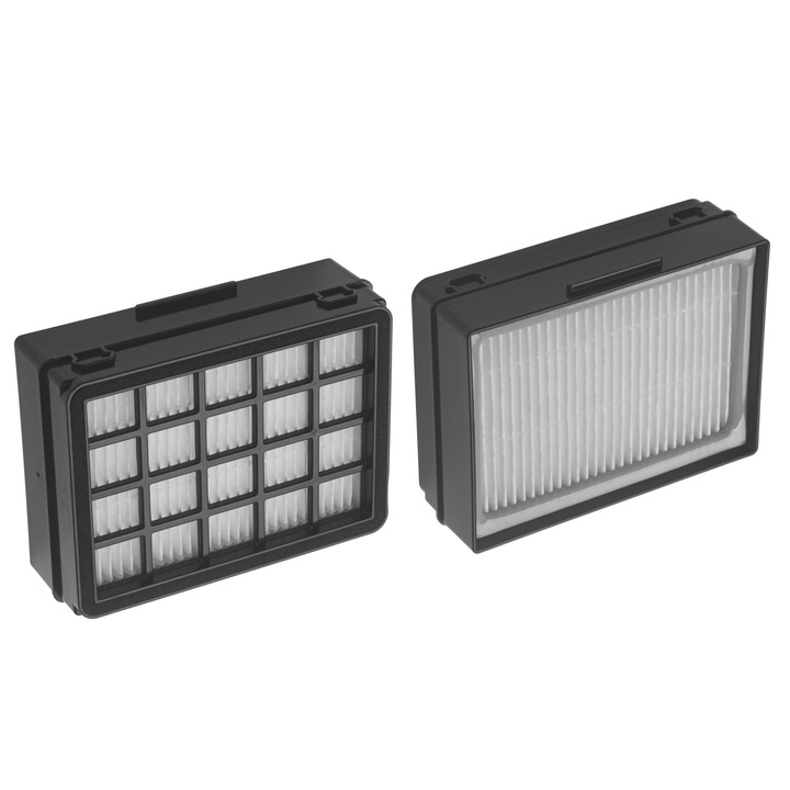 Set 2 Filtre Hepa H13, Adler, AD 7087.2, Tip Filtru Hepa H13, Filtrul Retine Pana La 99.95% Din Poluantii Aerului Cu Dimensiuni De Pana La 0.3Μm, Eficienta Ridicata A Filtrarii, Filtre Originale, Negru